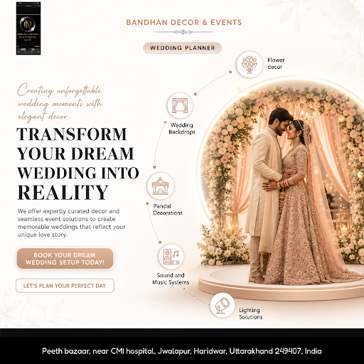 Transform your wedding with elegant flower decor and stunning backdrops by Bandhan Decor & Events… post image