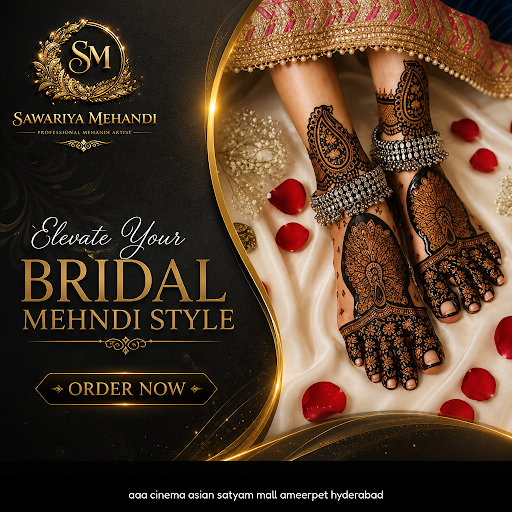 Sawariya Mehandi Artist is the best bridal mehandi artist in Hyderabad, offering intricate bridal… post image