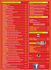 Menu Pizz'AGATHOISE Page 1