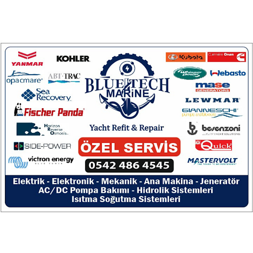 Bluetech marin Yat Marine Özel Servis - Marin Servis Elektrik & Mekanik yanmar kubato köhler onan özel servis ören gökova