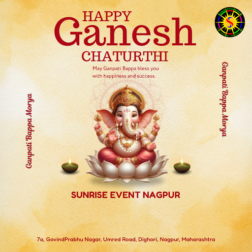 Join us in celebrating Happy Ganesh Chaturthi with Sunrise Event Nagpur! Let our expert team of e… post image