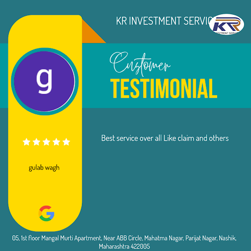Gulab Wagh, a satisfied client of KR Investment Services in Nashik, raves about our exceptional s… post image
