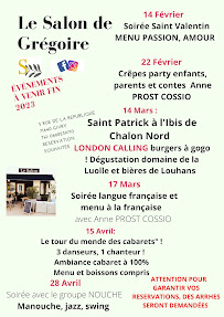 Menu Le Salon de Grégoire Page 4