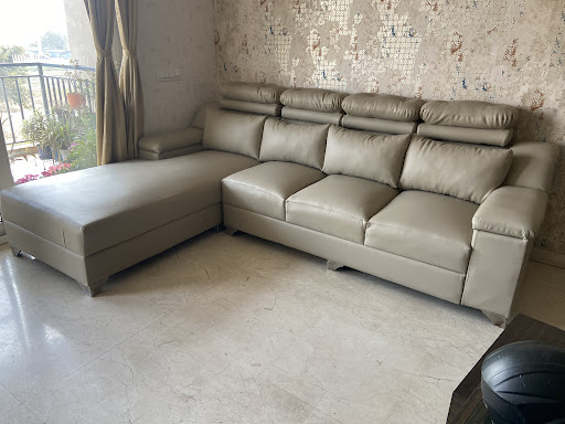 Premium L-Shape Sofa Repair & Upholstery – Salim Sofa and Chairs Repair Service (Faridabad)