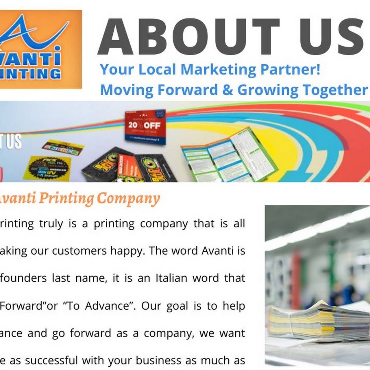 Printing Shop Irvine, California - Same Day Business Card - Avanti Printing Inc. - Shop in Irvine