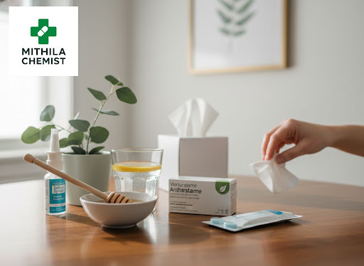 Seasonal change in Thane often brings sneezing, itchy eyes and blocked nose. At Mithila Chemist A…