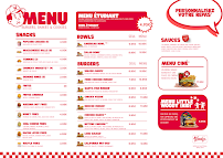 Menu Woody's Factory Page 1