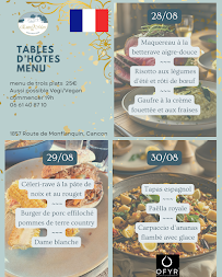 Menu La Table Page 3