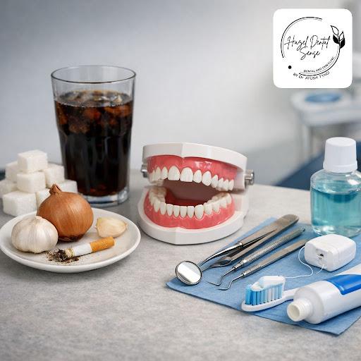 Bad breath making you self‑conscious? At Hazel Dental Sense in New Delhi, we help you understand… post image