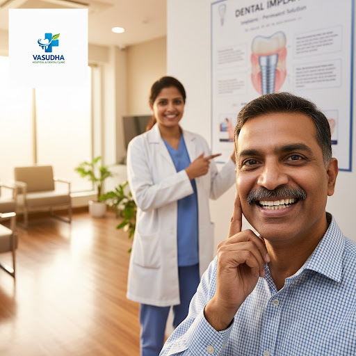 Missing teeth affecting your smile or chewing comfort? At Vasudha Hospital and Dental Clinic in V… post image