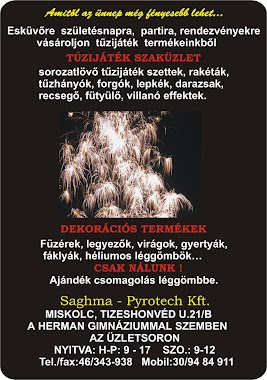 Saghma-Pyrotech Kft., Author: Vilmos Venczel