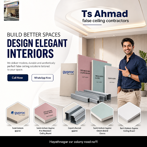 Ts Ahmad False Ceiling Contractors specializes in custom pooja room interior design using Saint G… post image