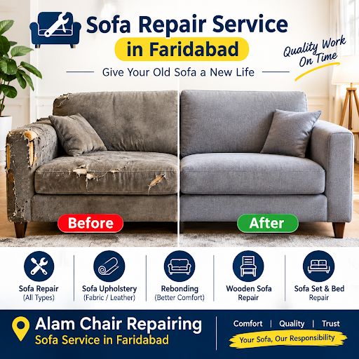 Wooden Sofa Repair & Sofa Upholstery in Faridabad post image