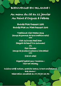 Menu Le Point d'Orgues Page 3
