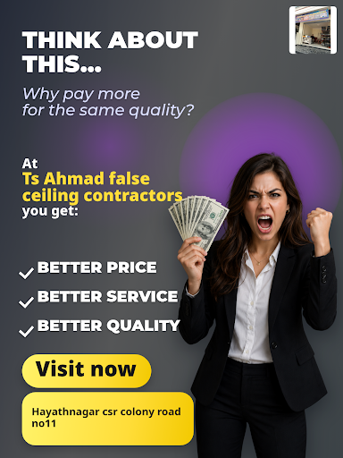 Ts Ahmad false ceiling contractors offers expert interior designing with high-quality Saint-Gobai… post image