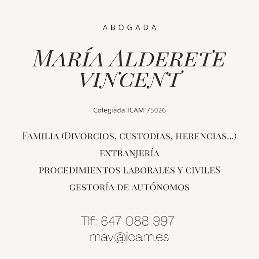 Abogada María Alderete Vincent - Thumbnail