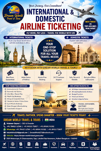 ✈️ INTERNATIONAL & DOMESTIC AIR TICKETS post image