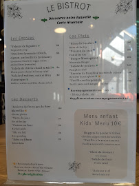 Menu Le Bistrot Page 1