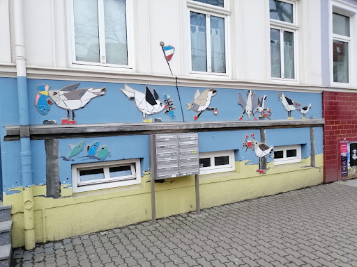 Möwen Mosaik Street Art
