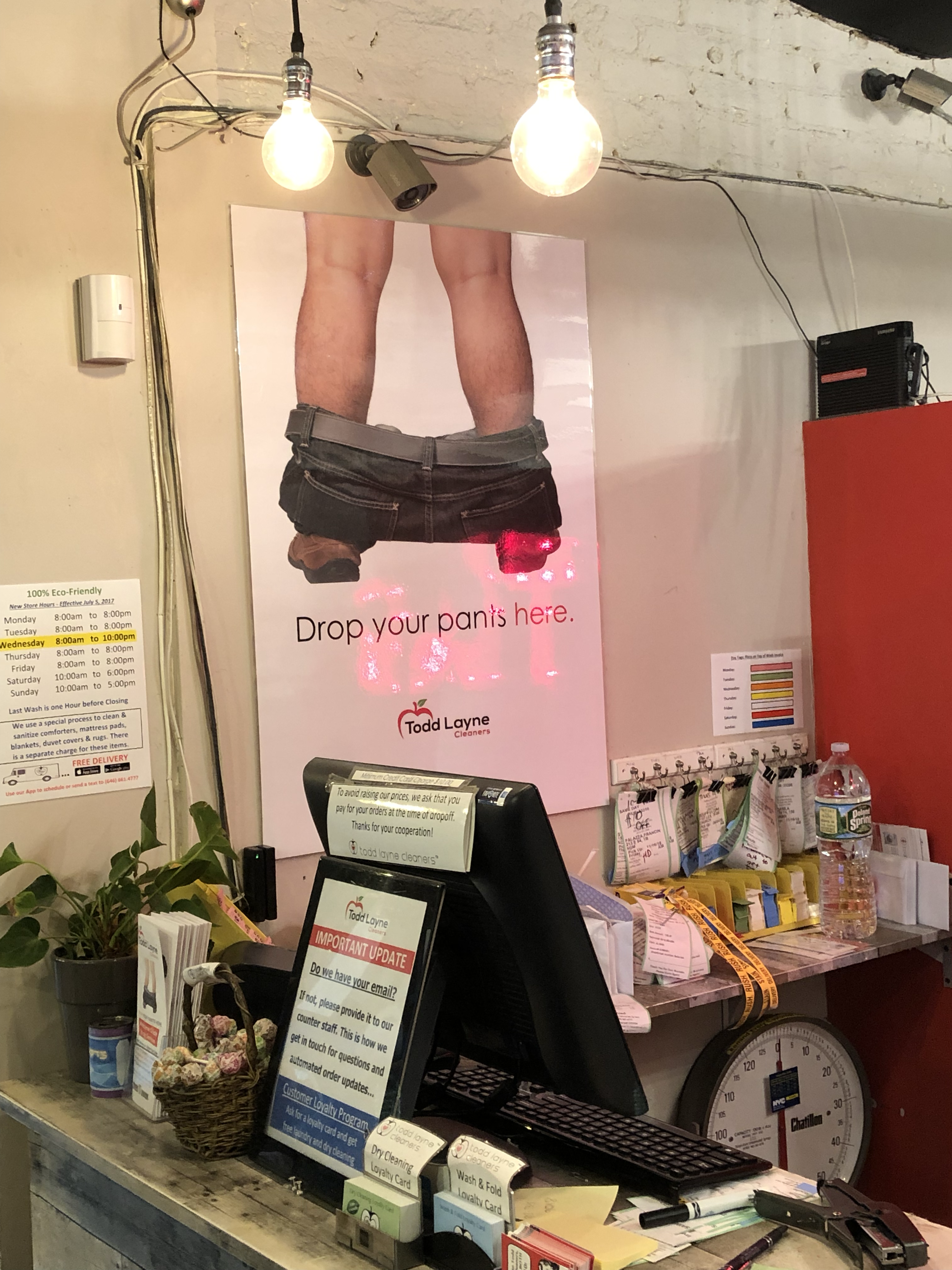 Todd Layne Cleaners and Laundromat facility with washing machines in New York