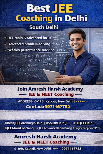 #BestJEECoachingInDelhi #SouthDelhiJEE #KalkajiCoaching#AmreshHarshAcademy #amreshsir #amreshjeen… post image