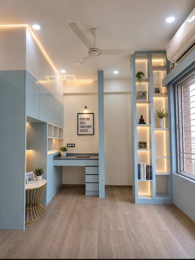 Modern Bedroom & Study Space Design! ✨