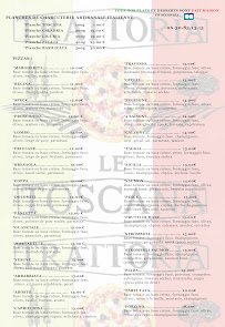 Menu Le Toscana Page 1