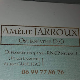 Photo n°4 de Ostéopathe D.O Amélie Jarroux à Cunlhat (Ostéopathe)