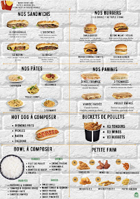 Menu Chicanos Factory - Burgers, sandwichs & pâtes Page 1