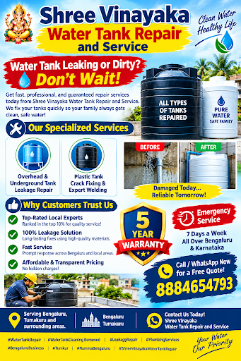 Shree vinayakaWater Tank Repair 10%off online book post image