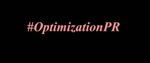 #OptimizationPR - Visual