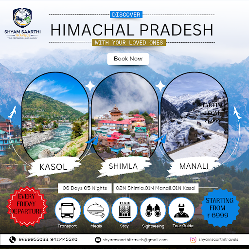 Book the Shimla Manali Kasol Tour Package with Shyam Saarthi Travels and experience the best of H… post image