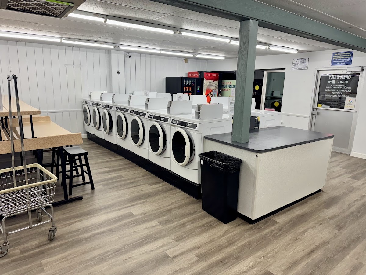 CleanWard Laundry Services & Laundromat facility with washing machines in Madison