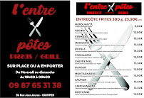 Menu L'ENTREPOTES Page 2