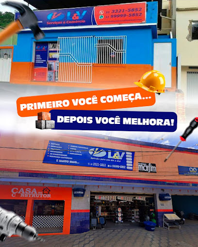 L&V MATERIAIS E SERVIÇOS | MATERIAIS ELÉTRICOS, HIDRÁULICOS, ILUMINAÇÃO | MANUTENÇÃO DE AR-CONDICIONADO | LV | L E V