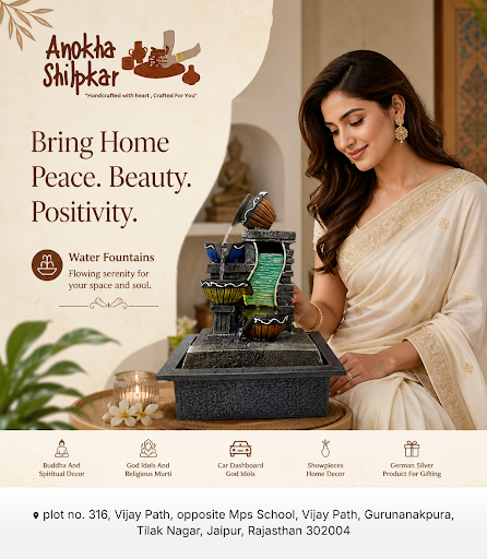 Enhance your home decor with Anokha Shilpkar's exquisite Water Fountain, crafted with precision a… post image