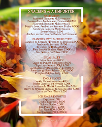 Menu Le 180 degrés Page 1