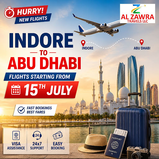 Abu Dhabi Flights from Indore