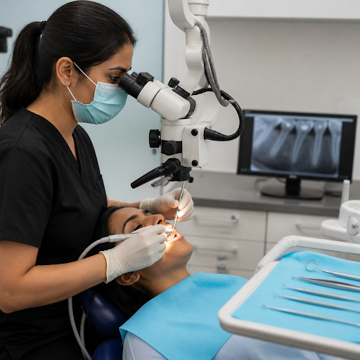 If tooth pain is stopping you from eating or sleeping well, a single-sitting root canal at Zahra… post image