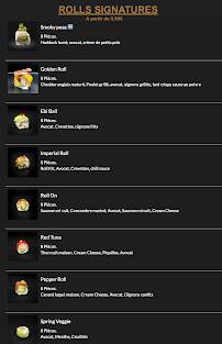 Menu NAMA Japan Cherbourg Page 6