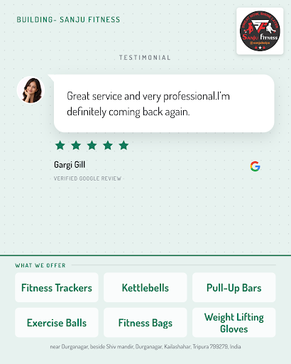 Gargi Gill raves about her experience at Sanju Fitness in Durganagar, Kailashahar! She loved the… post image