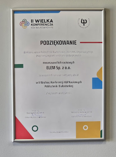 Numer telefony do Instalacje elektryczne i teletechniczne Białystok - ELEM
