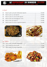 Menu Le Restaurant du Bonheur Page 10