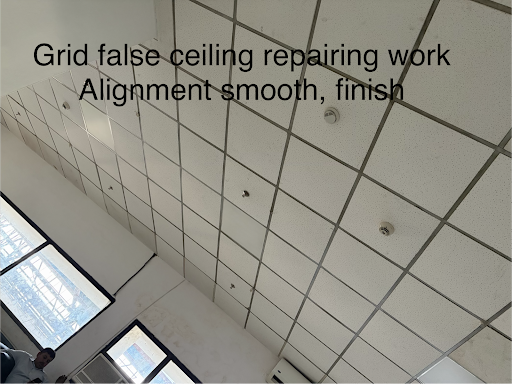 Grid false ceiling repair work alignment, smooth, finish work, greater Noida Maruti Suzuki showro… post image