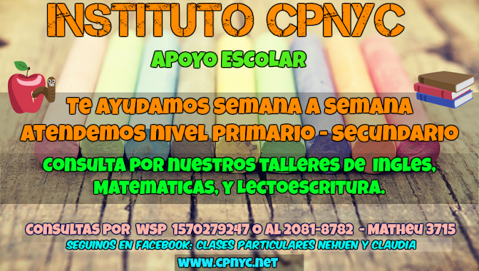 CPNYC, Instituto de Apoyo Escolar, Author: CPNYC, Instituto de Apoyo Escolar