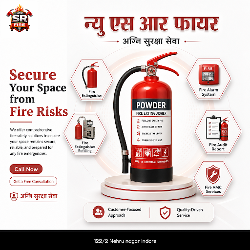 न्यू एस आर फायर में हम उच्च गुणवत्ता के फायर एक्सटिंगुइशर, फायर अलार्म सिस्टम, फायर एक्सटिंगुइशर… post image