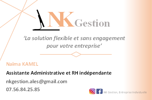 Secrétaire indépendante Alès/ NKgestion Assistante administrative et RH indépendante - Thumbnail