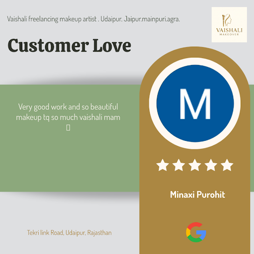 Minaxi raves about her stunning experience with Vaishali best freelancing makeup artist in Udaipu… post image