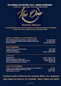 Menu The One - Coffee Shop, Bar Tapas & Lounge in Nice Page 6