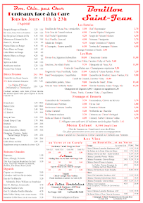 Menu Bouillon Saint-Jean - Bordeaux Page 1